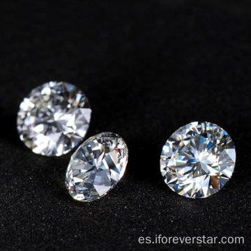 Diamante de moissanite de corte brillante redondo